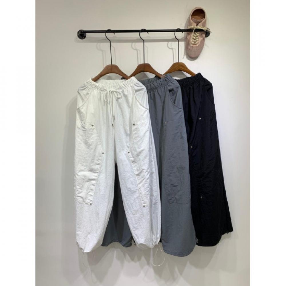 C S In The Room roSy Bazarak Stud Two Way StrIng bandIng Wide pantS 3Color
