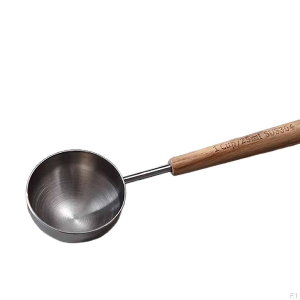 Кофейная ложка Инструмент для выпечки Деревянная ручка Многофункциональная Эргономичная Мерная чашка Чайная ложка для чая