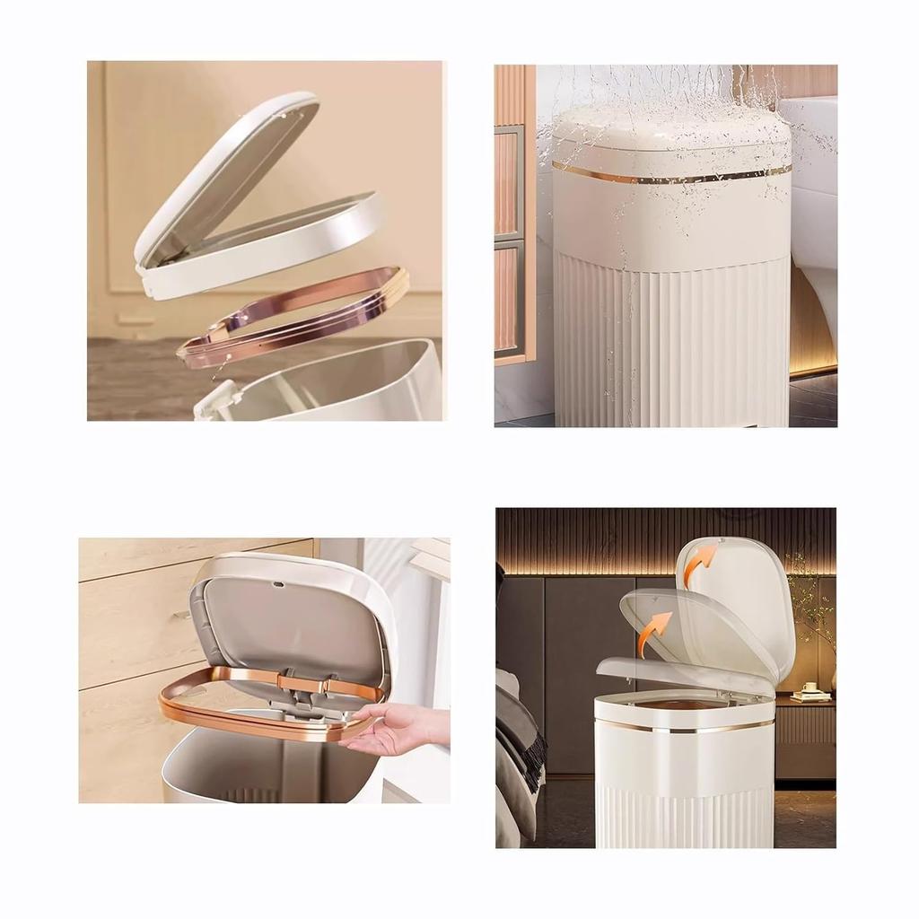 Мусорное ведро с педалью объемом 8/10 л, водонепроницаемое мусорное ведро для ванной комнаты с крышкой, мусорное ведро большой емкости, роскошное офисное кухонное мусорное ведро