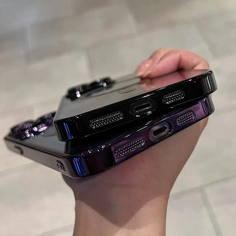 Роскошный прозрачный чехол Magsafe для беспроводной зарядки iPhone 16 15 14 13 12 11 Pro Max Plus 16e X Xs Max XR Магнитный силиконовый чехол