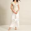 Summer Blouses for Women Slim Fit Lightweight Button Elegant V Neck Dressy Casual Ruffle Sleeve Satin Tops Fashion Clothing