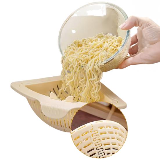 2 шт. Магнитный присосочный сетчатый фильтр для раковины Треугольная угловая полка со сливным отверстием Корзина для слива пищи Подставка для хранения губок