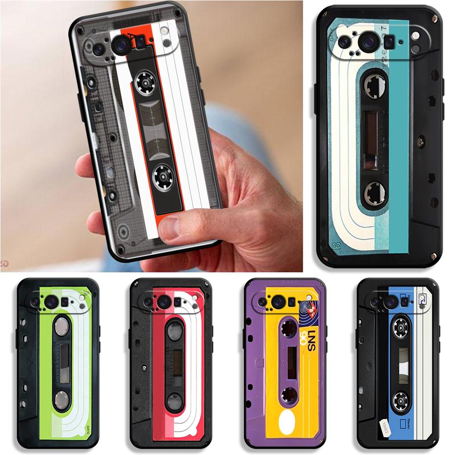 Винтажная кассета Funda Чехол для телефона для Google Pixel 10A 9a 7a 6a 10 9 Pro XL 8a 6 7 8 Pro