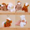 Animal Plush Keyring With Pp Cotton Fill For Gift Giving And Decoration