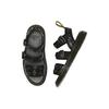 Dr. Martens Gryphon Series Leather British Metal Ring Slide Sandals Unisex Sandals Black 27504001