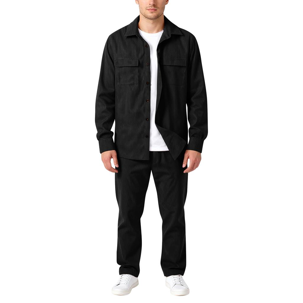 Спортивный костюм однотонный и повседневный для мужчин