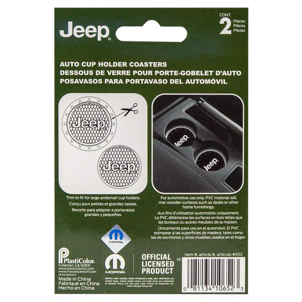 Plasticolor 000652R01 Подставка под стакан с логотипом Jeep