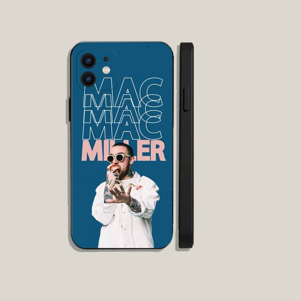 Чехол для телефона рэпера M-Mac M-Miller Для iPhone 16, 15, 14, 13, 12, 11, Plus, Pro Max, XS, X, XR, SE, Mini, 8, 7 Мягкий силиконовый черный чехол