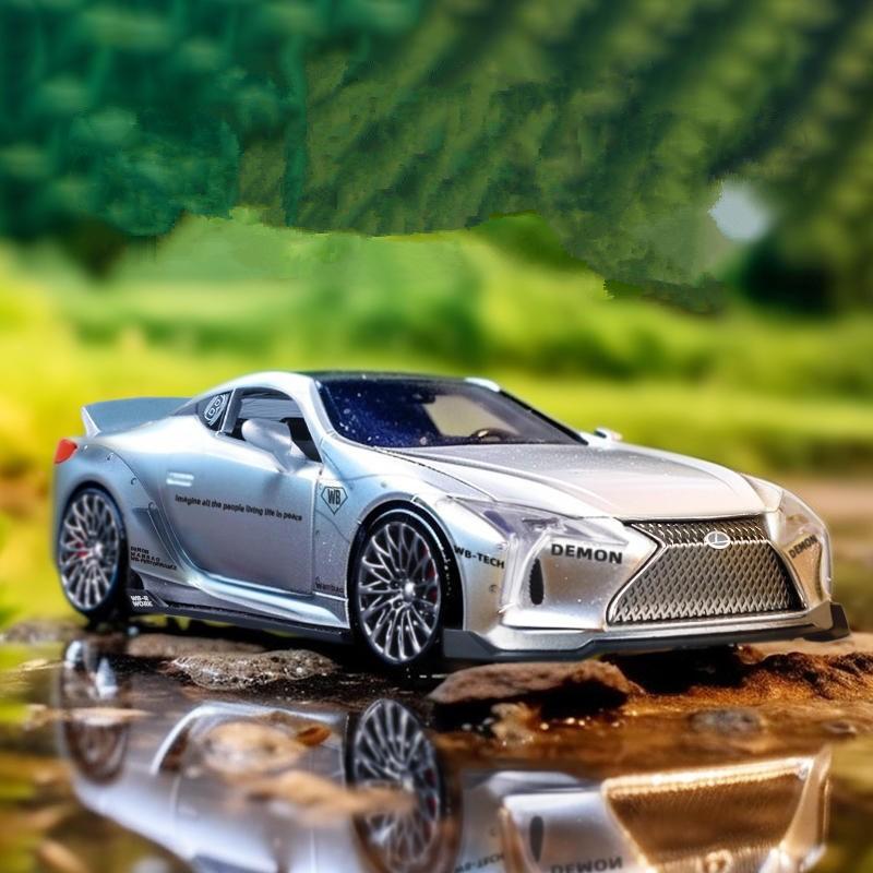 1/32 LEXUS LC500 литой спортивный автомобиль модель игрушечный гоночный автомобиль модель транспортного средства имитация звук и свет автомобиль игрушки коллекционный детский подарок