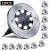 12 Pack Outdoor Waterproof Solar Lights, LED Underground Lights for Yard, Patio, Garden, Lawn, Balcony, Outdoor Pathway