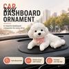 Puppy Squeeze Toy with Anti-slip Mat Dog Stress Relief for Car Dashboard Decor, Mat, Soft Animal Anti-Anxiety Senosry Shape Calming Toys
