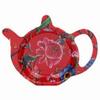 [R5043] - Red 'William Morris Collection' Bag Holder (Anthina) - 12x9. 8 Cm