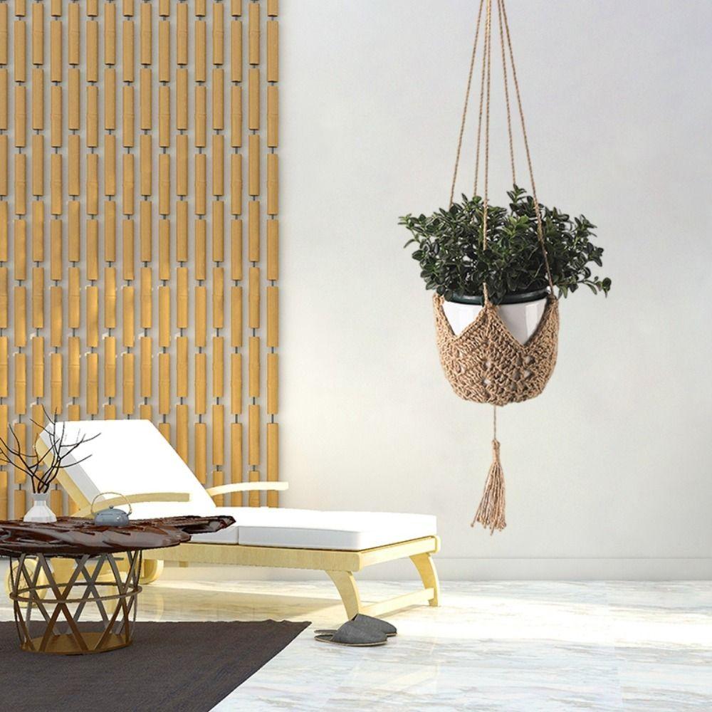 Ручная работа макраме цветочный горшок подвесная корзина прочная вешалка для растений скандинавский подвесной горшок для дома