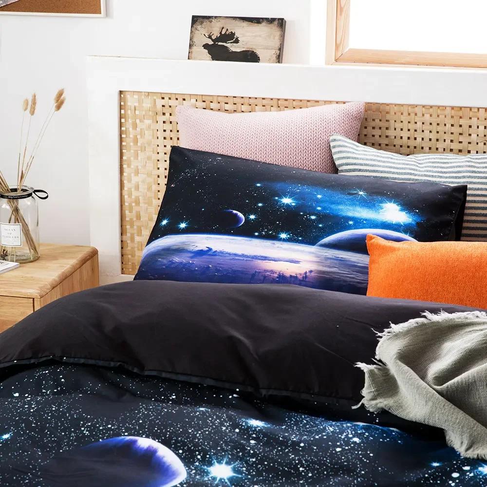 Комплект постельного белья Space star 3d Galaxy Single double Twin/Queen 2pcs/3pcs комплекты постельного белья Universe Outer Space Themed