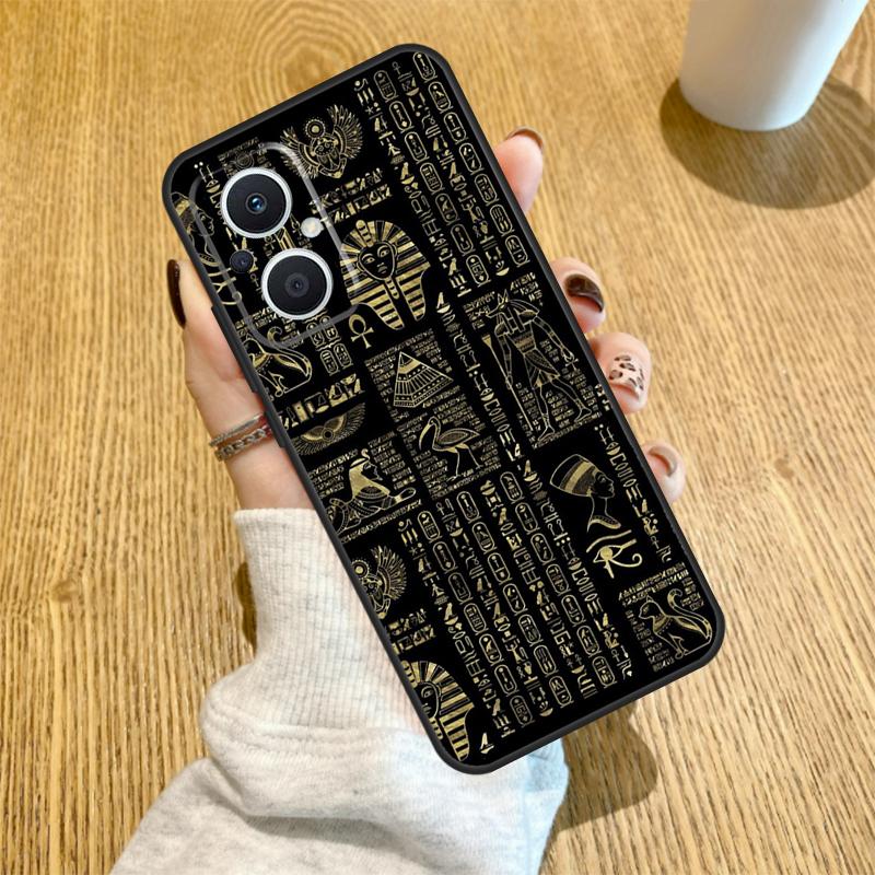 Древнеегипетский иероглифический чехол Funda для OPPO Reno 7 8 Lite 14 F 13F 12F 11F 13 12 11 10 Pro OPPO Find X9 X8 X6 X5 Pro