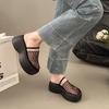 Summer New Muffin Thick-bottomed Mesh Hollow Woven Bag Head Half Slippers Women's Casual Holiday Sandals