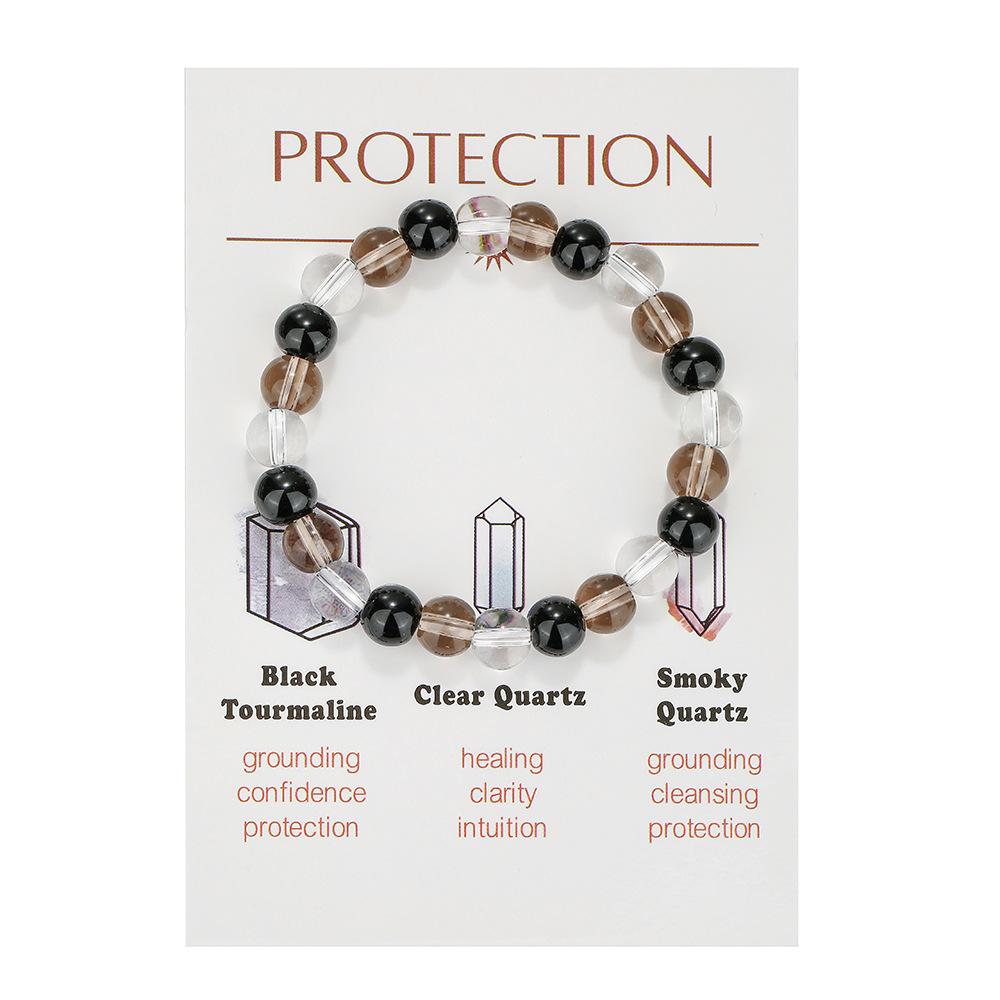 Natural stone woven hand rope combination, colorful versatile adjustable handmade crystal beaded bracelet