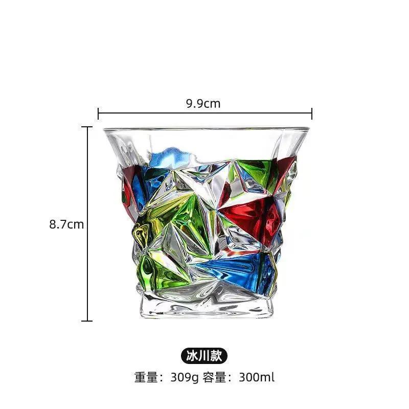 Расписанная вручную и красочная плетеная хрустальная чашка итальянского дизайнера, маленькая подарочная стеклянная чашка