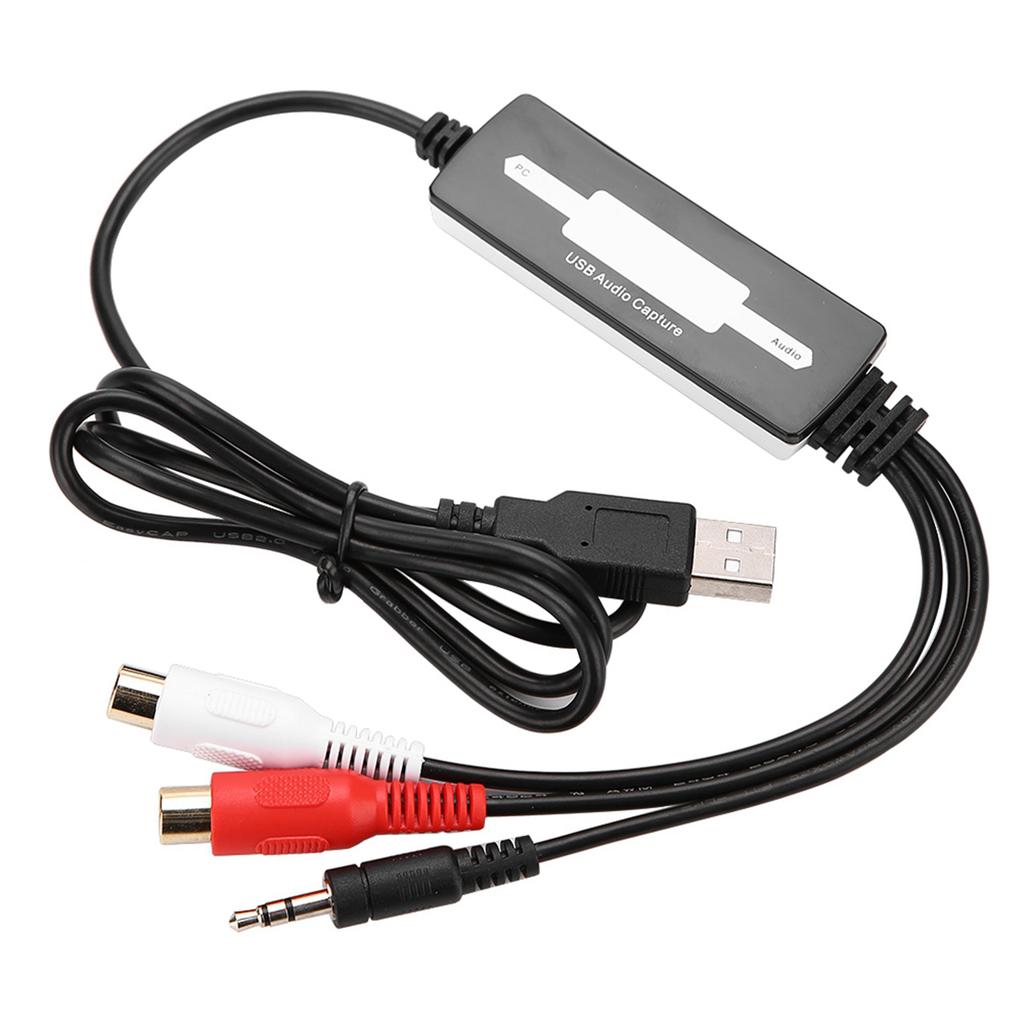 Карта захвата USB-аудио записывает звук с проигрывателей и кассет на MP3 WAV