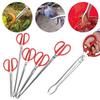 Stainless Steel Kitchen Accessories Tooth Clamp Anti-slip Clip Sea Crab Tongs Fishing Catch Tool