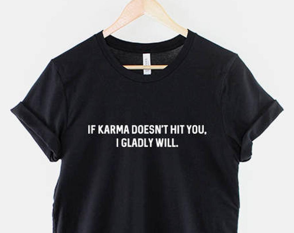 Karma Yoga Shirt, World Peace Slogan Design, Good Vibes Spiritual Gift