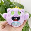 Enchanting Plush Monster Keychain Bag Cute Animal Themed Key Holder For Everyone