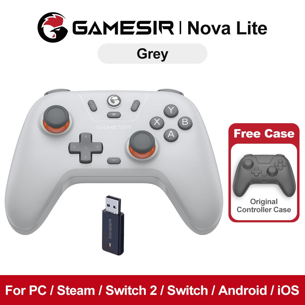 GameSir Nova Lite Gamepad for Nintendo Switch 2/1 PC iOS Android Steam Game Controller Tri-modes Connectivity Hall Effect Sticks