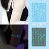 Lasting Henna Tattoo Sticker Glow in the Dark Fake Lace Tattoos Luminous Temporary Tattoos  Girls