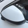 cqnzrj1 For Kia Morning Picanto Ray Sorento XCeed Soul Cerato Venga Cade 2Pcs Car Logo Rearview Mirror Rain Eyebrow Stickers Accessories
