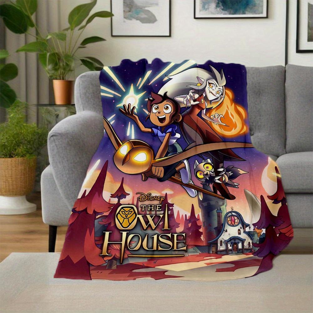 1 шт., Плед «Дом Совы», Сезонный подарок для друзей, Мягкий плед, Пледы для улицы, Гостиная, Путешествия