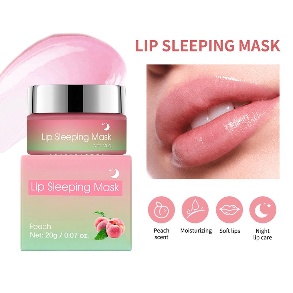 Спящая маска для губ (20g), Усилитель увлажнения и коллагена, восстановление губ, ежедневное увлажнение