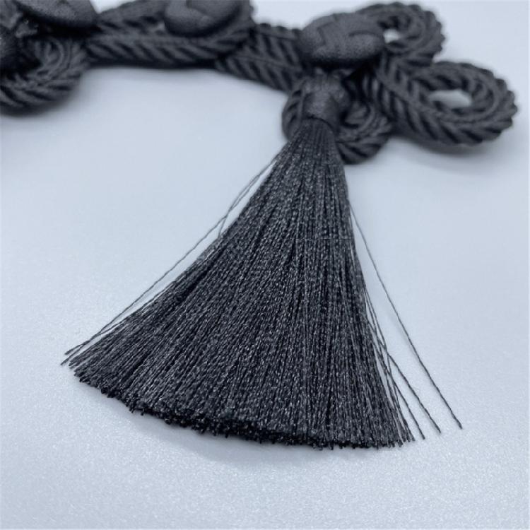 Three Leaves Fringe Knot Buttons Chinese Clothing Decorative Sewing Accessories