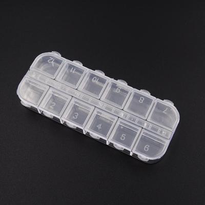 Пластиковый ящик для дизайна ногтей, контейнер для хранения страз, блестящие накладные блестящие стразы