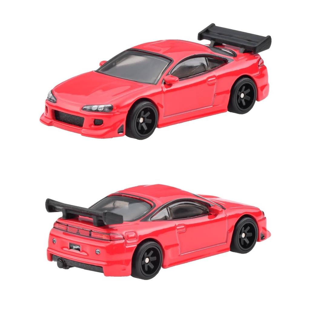 Hot Wheels Premium 2 Pack Mitsubishi Lancer Evolution VI Mitsubishi Eclipse Years Old and HKF59 / '95 [3 Up]