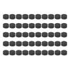 50pcs 0.79x0.39in Speaker Isolation Pads Anti Vibration Speaker EVA Foam Pads Feet with Self Adhesive for Soundbar CD