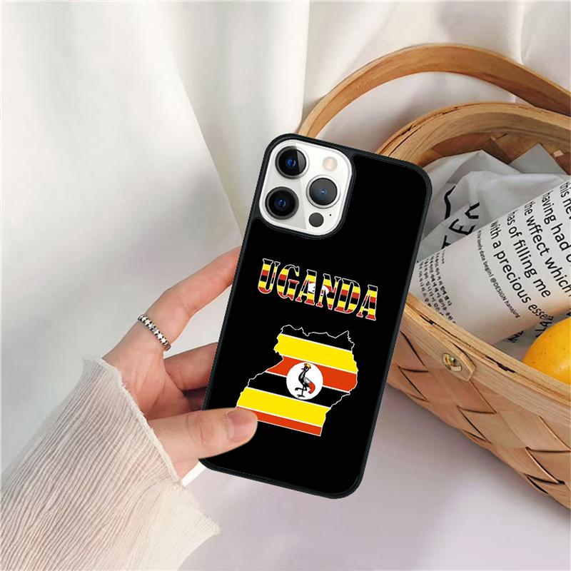 Чехол для телефона с гербом и флагом Уганды для iPhone 17 Air 16e 15 14 11 12 13 Pro MAX Plus coque Чехол-оболочка