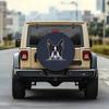 1pc Boston Terrier Peeking Style Tire Cover, Stylish Universal Wheel Protection Cover, Fits Most Car Wheels