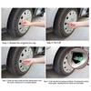 Tire Pressure Monitoring Valve Stem Caps Visual Tri-Color Alert Caps Waterproof Tire Pressure Gauge Replacement Caps for Cars Trucks SUVs