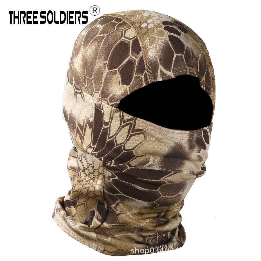 Python Camouflage Tactical Cycling Balaclava - Sandproof Single-Hole Face Mask