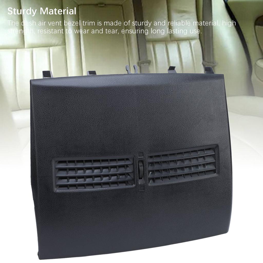 Front Upper Center Dash Vent Trim Bezel 68414‑ED50C Top Center Dash Vent Trim for Tiida Versa Latio C11 Black