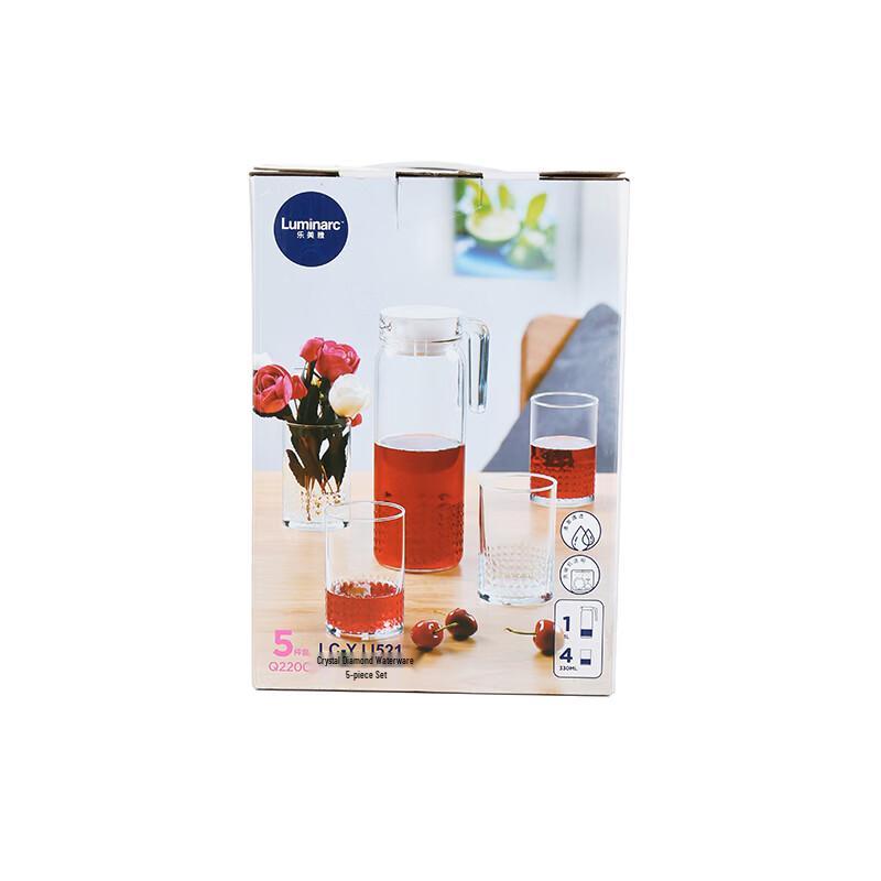 Luminarc Crystal Diamond 5-Piece Heat-Resistant Glassware Set