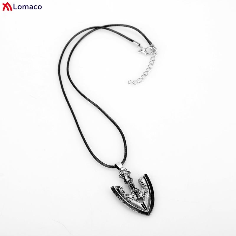 Anime JOJOS BIZARRE ADVENTURE Necklace Keychain Kujo Jotaro Cosplay Arrow Metal Pendant Chain Choker Charm Gifts Jewelry Collar
