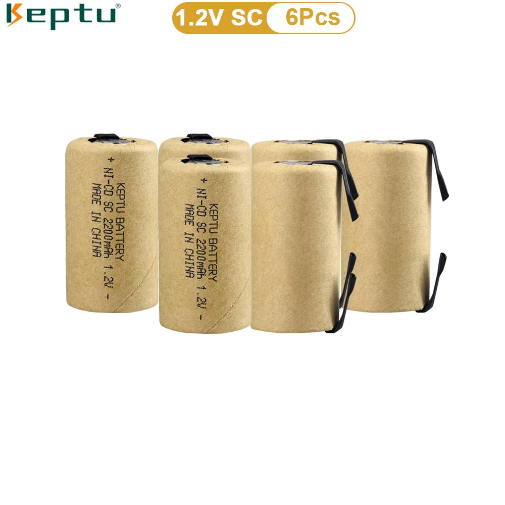 Аккумулятор высокой мощности KEPTU 1,2 В 2200 мАч Ni-CD для отверток и электродрелей – 10C Sub C, долговечный и перезаряжаемый