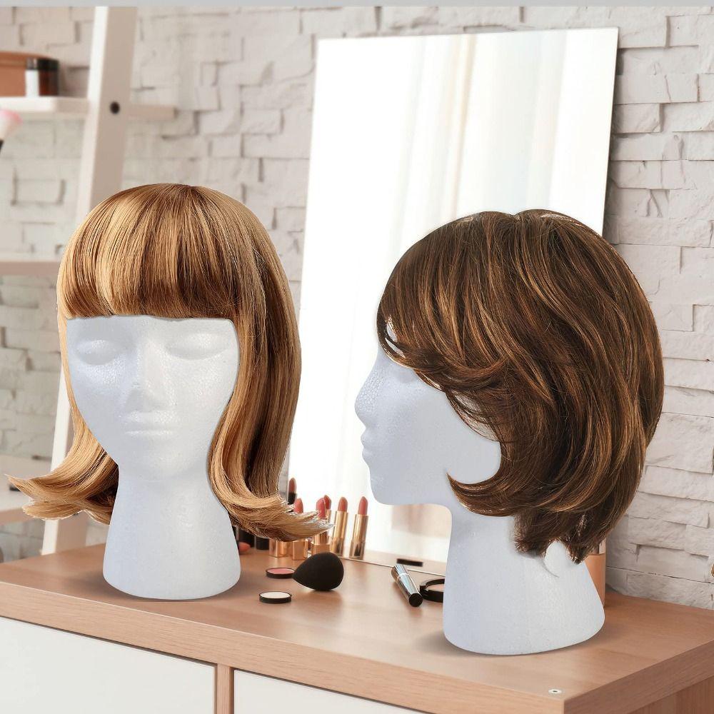 New Dummy Female Head Model Foam Mannequin Styrofoam Mannequin Head Foam Wig Head Head Model