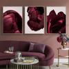 Scandinavian Art Flower Canvas Poster Red Rose Petals Floral Print Painting Nordic Style Wall Picture Modern Living Room Decor