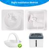 2PCS Cat Fountain Filter Cartridges T Shape Suction Cup Technology Efficient Removal Of Impurities Bacteria