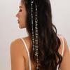 Красочные цепочки с косами в стиле панк из натуральных камней, кольца для волос для девочек, кулон в виде лунных звезд, искусственный жемчуг, бисер, повязка на голову с кисточками, украшения для волос, аксессуары