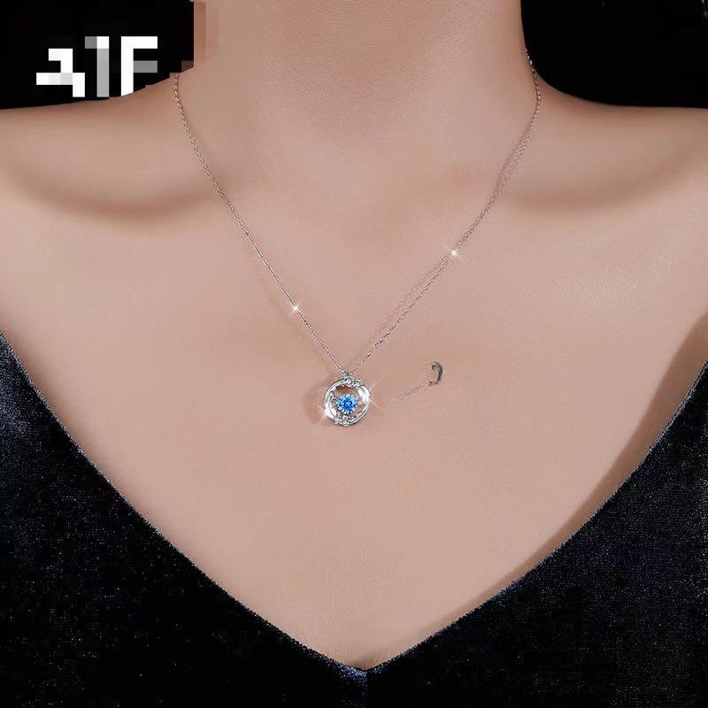 Ожерелье Beating Heart Feather You Accompany для женщин, легкая роскошная нишевая дизайнерская цепочка на ключицу из лунного камня