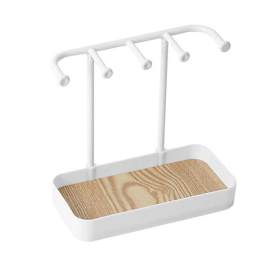 Настольная стойка для ювелирных изделий, съемная подставка для ювелирных изделий, поднос, практичные серьги, ожерелья, кольца, стеллаж для хранения для дома