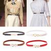 Pearl Buckle Waist Belt Adjustable Dress Coat Decorative Waistband Skinny Waist Straps  Women